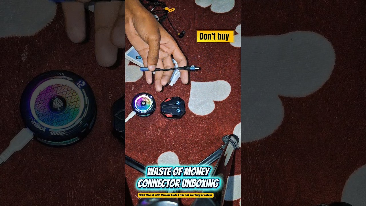 portronics type c to 3.5 mm jack / iQOO Neo 10 / Don't buy 😡 