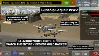 Gunship Sequel WW2 : Wings Of Duty2 (WOD2), How to earn more gold, hack glitch using autoclicker screenshot 2