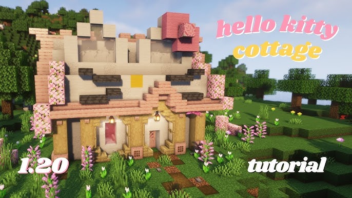 Lovely Pink House In Minecraft -- Modern Cute Pink House❤ Kawaii