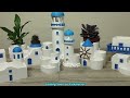 3D Printable STL files for Santorini and Greek Inspired Mediterannean planters and Organizers.
