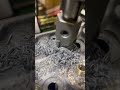 Machine work! Cutting down the pedestals for thread in rocket studs. #sbc #diy #artsandcrafts #cool
