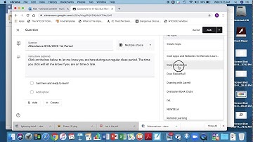 How to Take Attendance Using a Question on Google Classroom