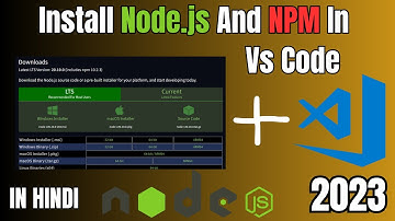 How to install  Node.js in VS Code on Windows 10 / 11 #nodejs #npm #vscode