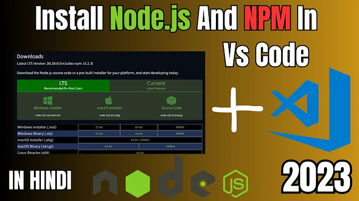 How to install  Node.js in VS Code on Windows 10 / 11 #nodejs #npm #vscode