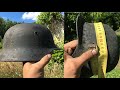 Коп по войне. Чищу немецкие каски из реки. Stahlhelm from the River of WW2. Kaliningrad region