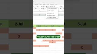 HOW TO ANGLE COLUMN HEADERS IN EXCEL #yt #shorts #excel #alignment #data #dataformatting #exceltips