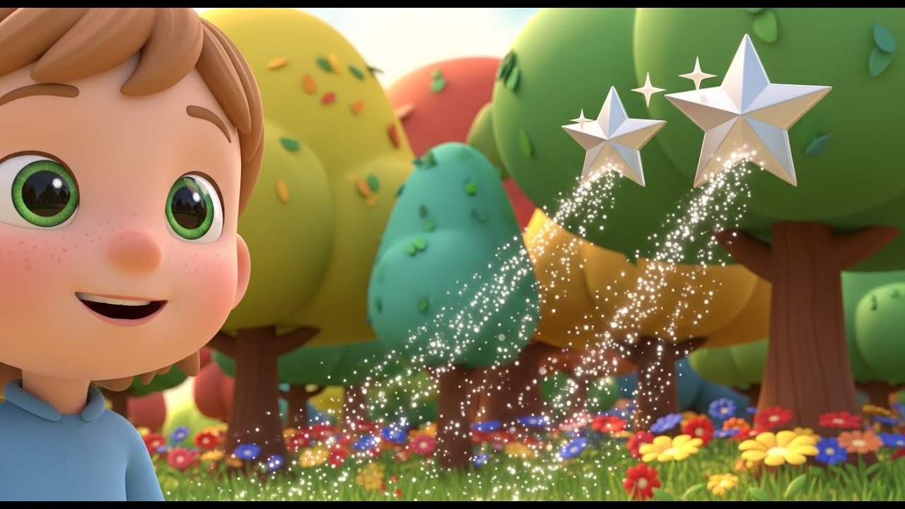 Counting Stars Above the Hills ⭐🌙 | Fun Kids Counting Song