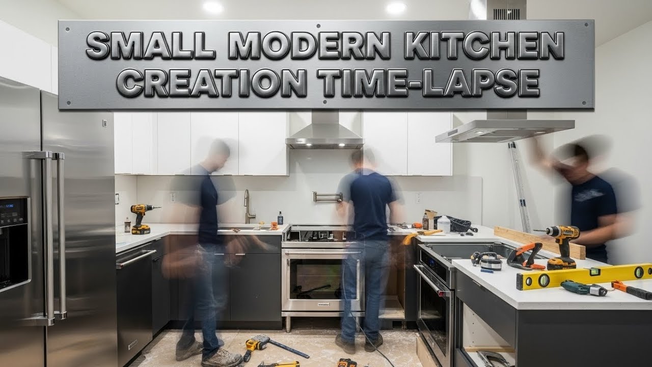 Modern Small Kitchen Renovation | Complete Build Time-Lapse - YouTube