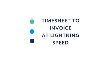 Timesheet to Invoice at Lightening Speed