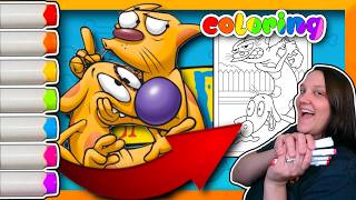 Lets Color Nickelodeon's Catdog | Color Along | Coloring the '90s