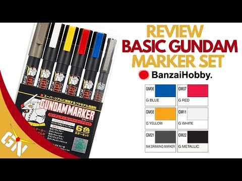 GMS105 Gundam Marker Basic Set (6 Markers)