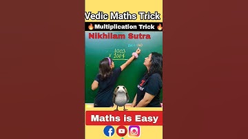 Vedic Maths Trick 🔥 | Multiplication Trick | Easy Maths Trick #yt #youtubeshorts #shorts #ashortaday