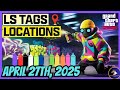 GTA 5 Online | Today's LS Tags Locations (April 27th, 2025)
