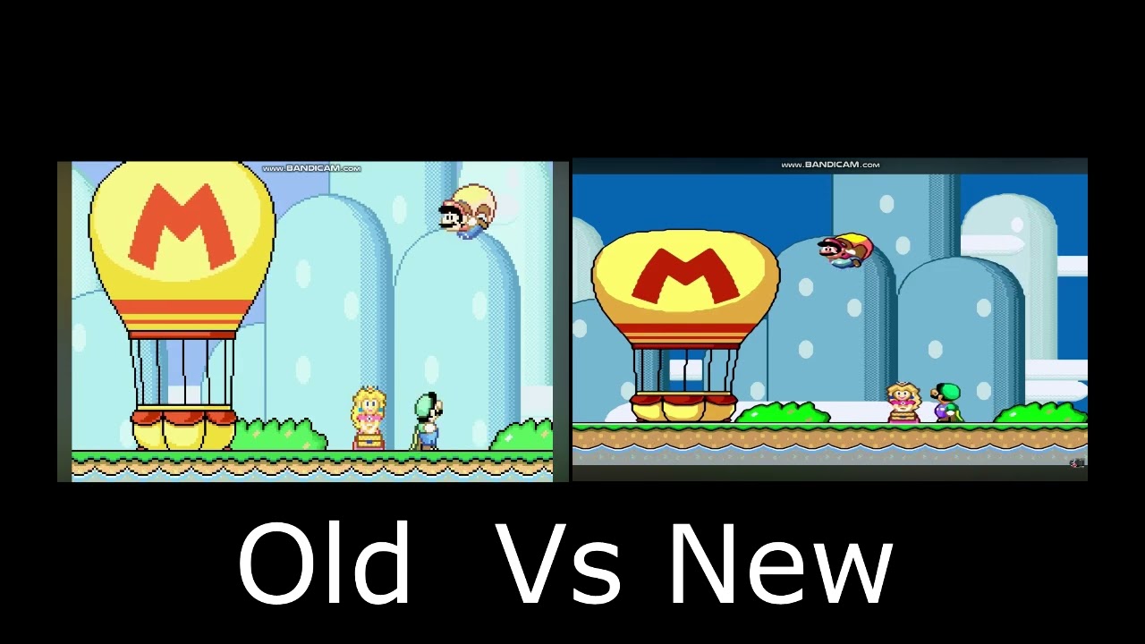 super mario advance 2 old vs new
