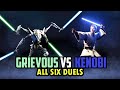 The Evolution of General Grievous VS Obi Wan Kenobi Lightsaber Duels