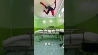 Spider-Man is crawling on the wall#shorts