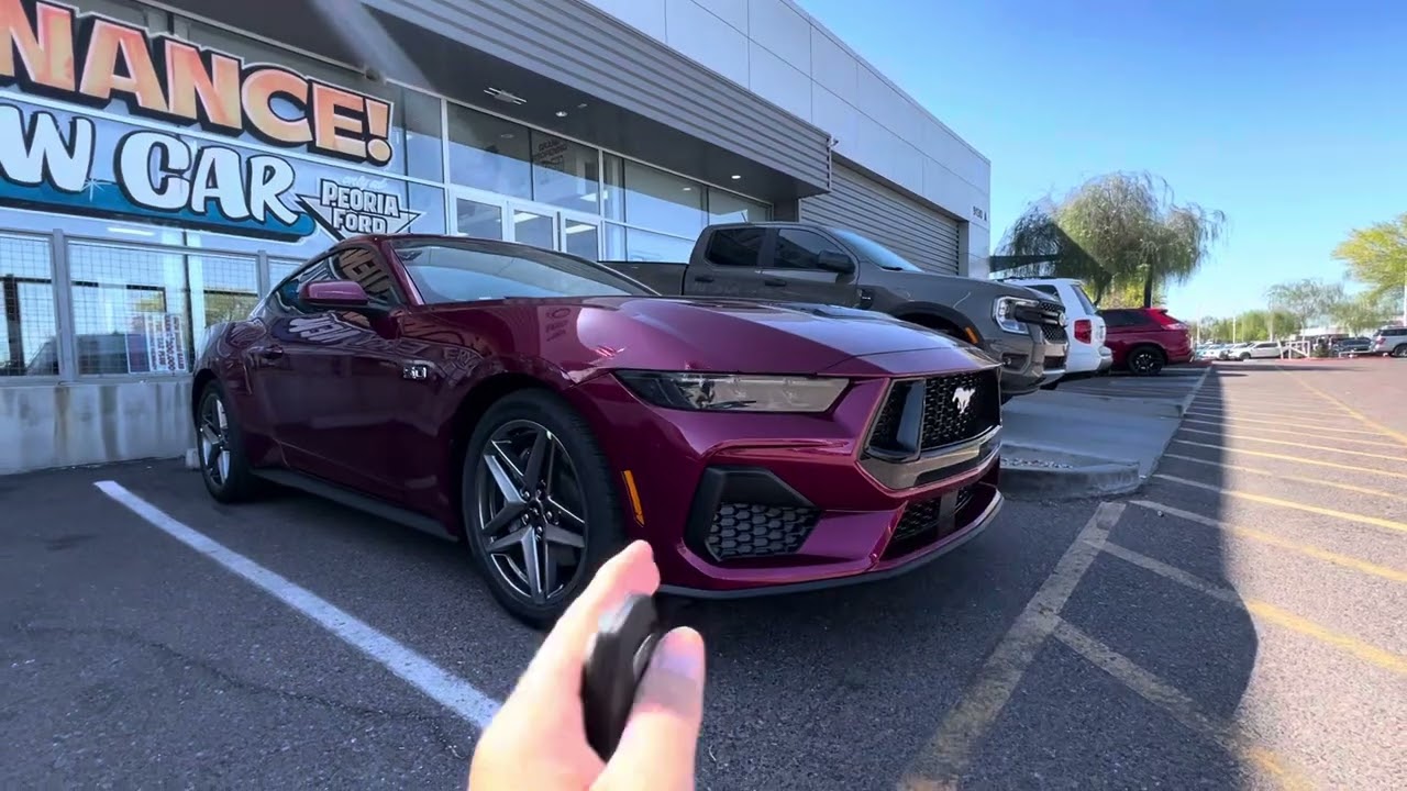 2025 Molten magneta metallic Mustang GT!