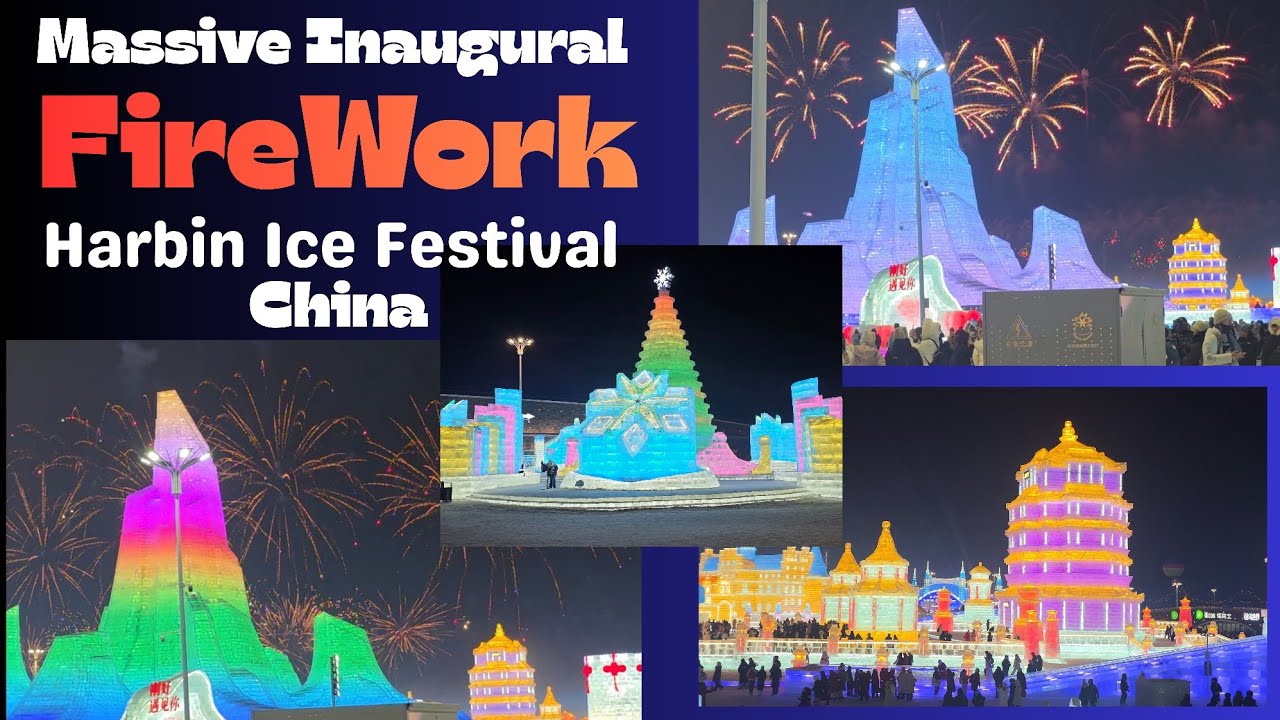 EXTRA ORDINARY FIRE WORKS | NEVER SEEN BEFORE | HARBIN ICE FESTIVAL 2026