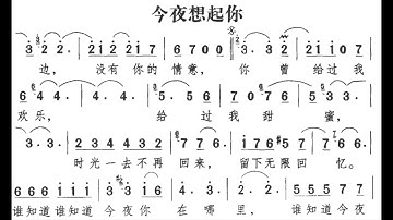 今夜想起你 降A调伴奏 - instrumental in A flat