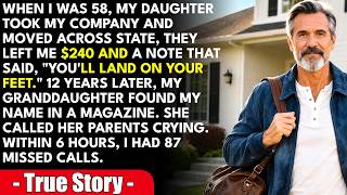 My Daughter Stole My Business and Left Me $240—Then My Granddaughter Found My Name in a Magazin...