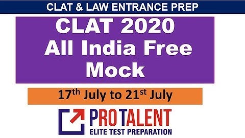 Free OFFLINE Mock CLAT by ProTalent