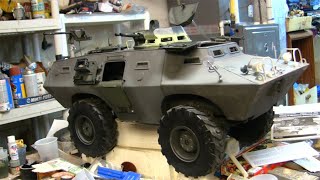 1/6th scale Cadillac Gage V100 / M706 Armored car video #12 (Turret details, and ready for paint!) @oddball759mm
