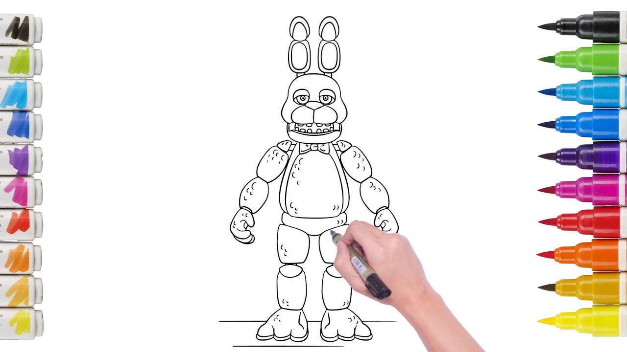 How to Coloring  Animatronic Bonnie Easy | Inside Out 2 Best Moments  @DC24-7