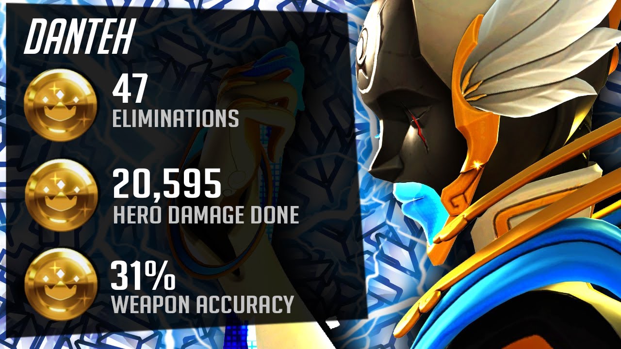 Danteh Pro Echo gameplay - 47 elims! 20k DMG! [ Overwatch Season 28 Top 500 ]