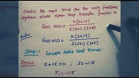 Root locus problem in Tamil