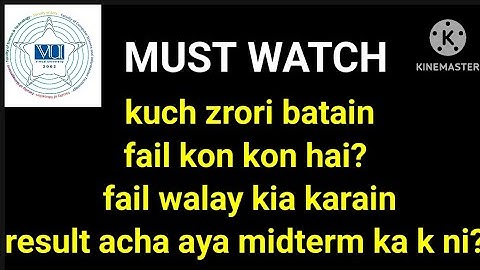 Good Thing |Honest review on VU midterm exam result spring 2024 | Final term kab hai, datesheet link