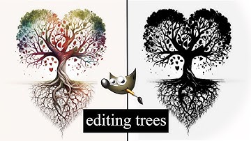 Editing Trees in Gimp 2.10.34
