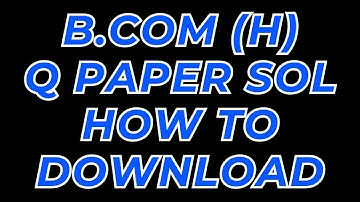 HOW TO DOWNLOAD NOTES AND QUESTION PAPER SOLUTION || DU ||B.COM||SHIKSHA DHAM || BY ANUJ || DU ||SOL