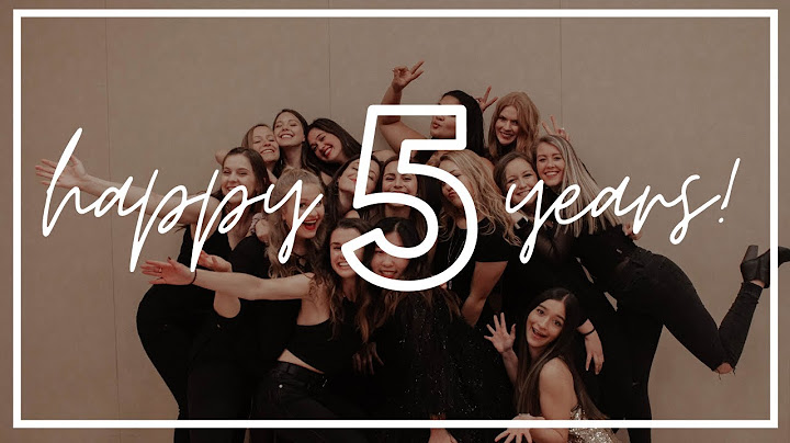 HAPPY 5 YEARS!