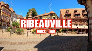 Tour of Ribeauville in France in 4K - Alsace