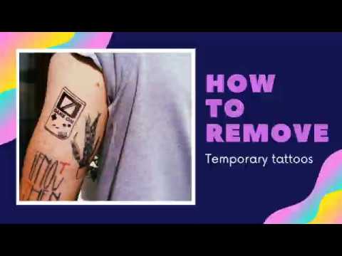 How to remove TB MANIFESTO temporary tattoos - YouTube