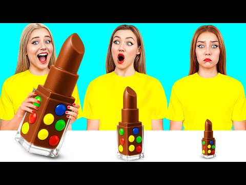 Tantangan Plat Besar, Sedang, dan Kecil | Peretasan dan Trik Menakjubkan TeenDO Challenge