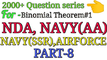 2000+ Question Series ,BINOMIAL THEOREM#1 ,PART-8