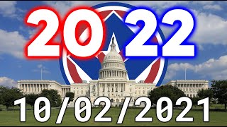 The 2022 Senate Elections as of October 2nd, 2021