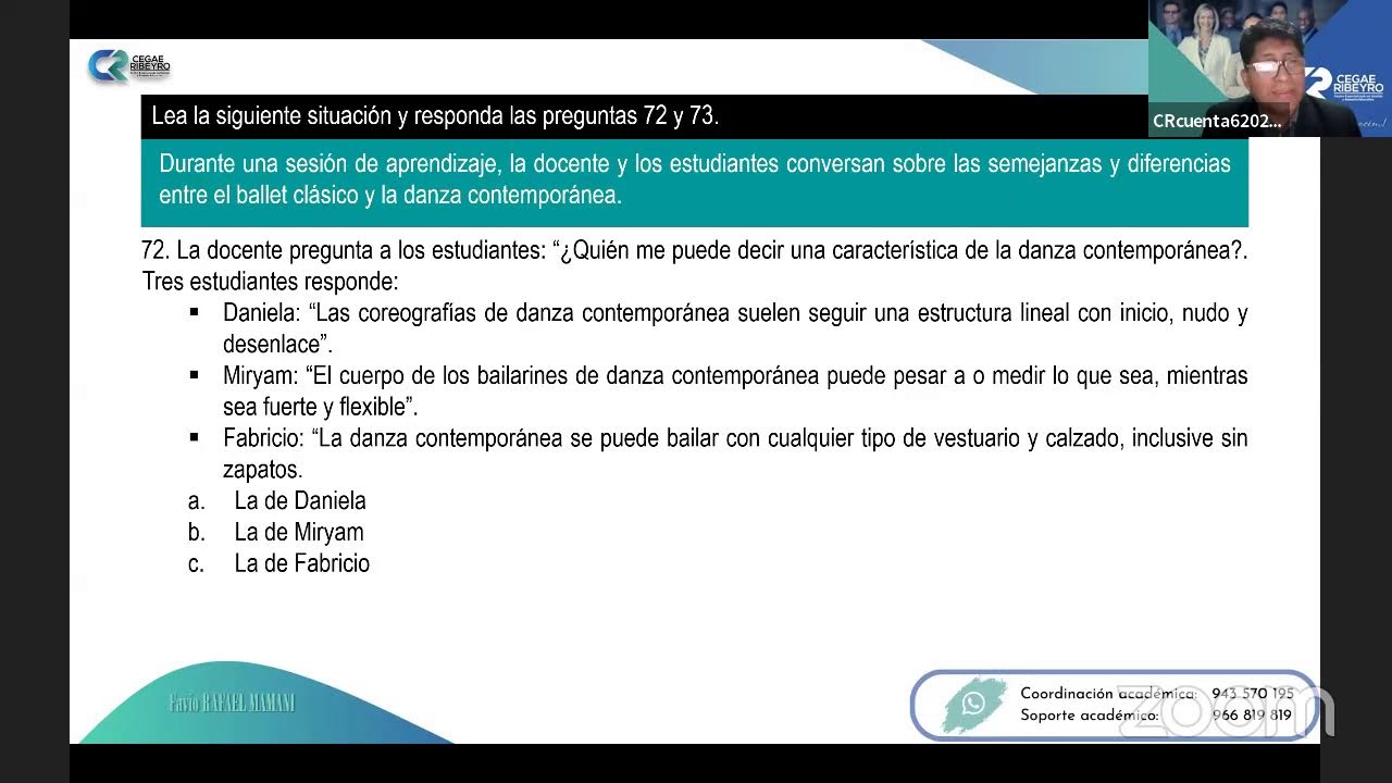 RESOLUCIÓN DEL EXAMEN DE NOMBRAMIENTO ARTE Y CULTURA