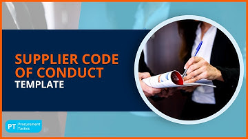 Supplier Code of Conduct Template (Tutorial Video)
