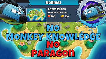 Vortex Normal || Guide || No Monkey Knowledge || No Paragon || Lotus Island - BTD6