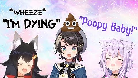 Mio Almost Dies From Laughter at "Poopy Baby" [Eng Subs/Hololive]