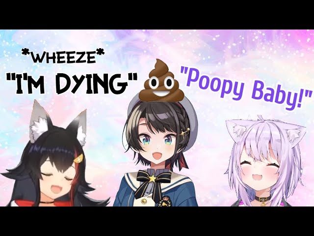 Mio Almost Dies From Laughter at "Poopy Baby" [Eng Subs/Hololive]