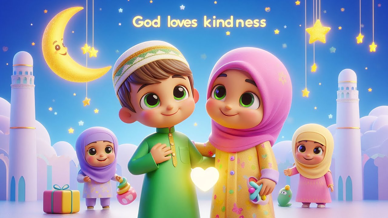 Allah Loves Kindness 🌸 Islamic Nursery Rhyme for Kids | Muslim Children’s Rhymes 