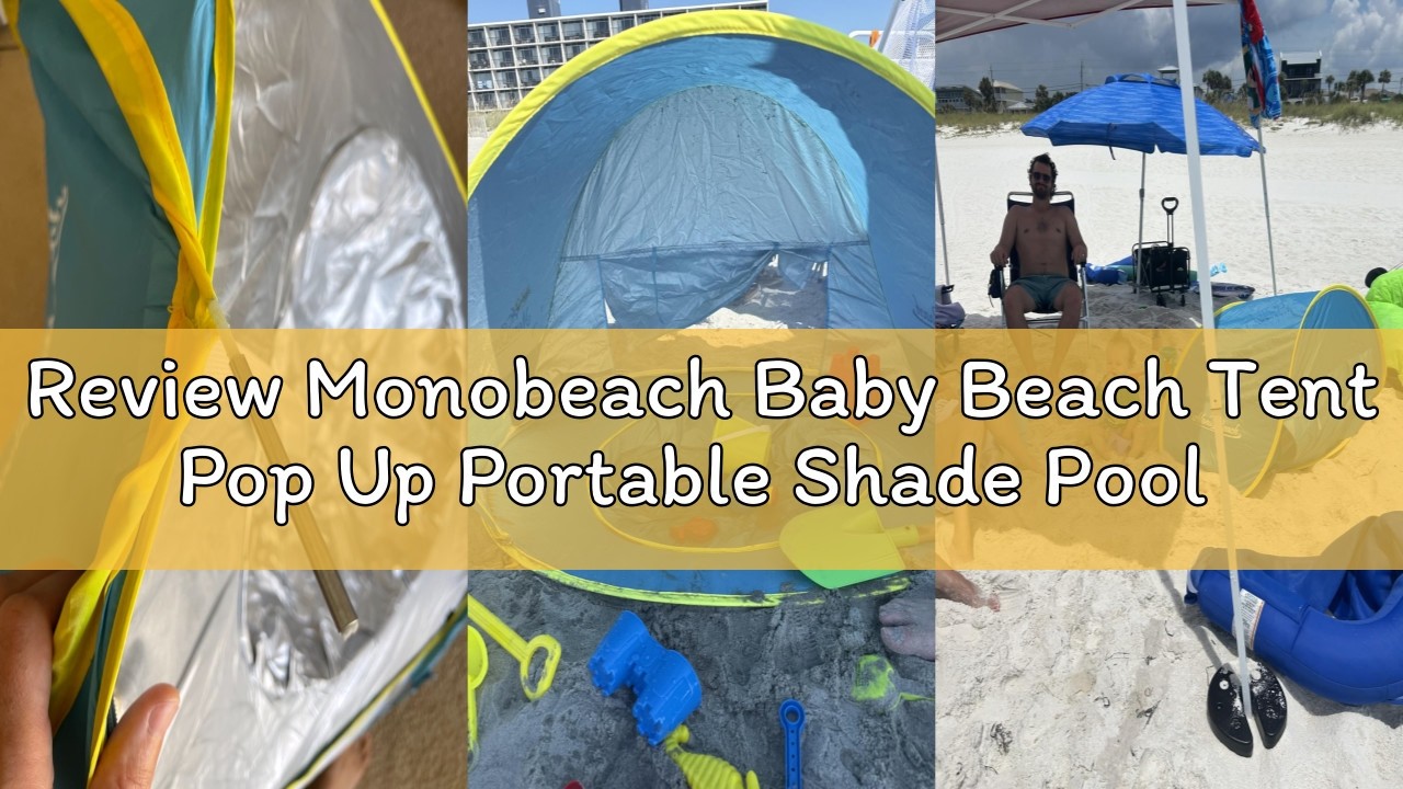 Moveable Pool Shade Review Monobeach Baby Beach Tent Pop Up Portable Shade Pool UV ...