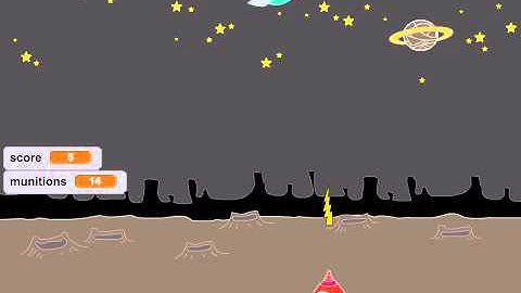 Programmation Scratch 2 : Jeu de Guerre Spatiale