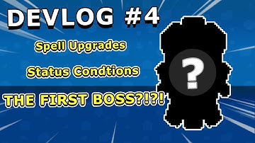 Spell Upgrades + Status Conditions + The First Boss?!? - Indie Wave Based RPG - Devlog #4