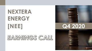 [NEE stock] NextEra Energy Q4 2020 Earnings Call (1/26/21)