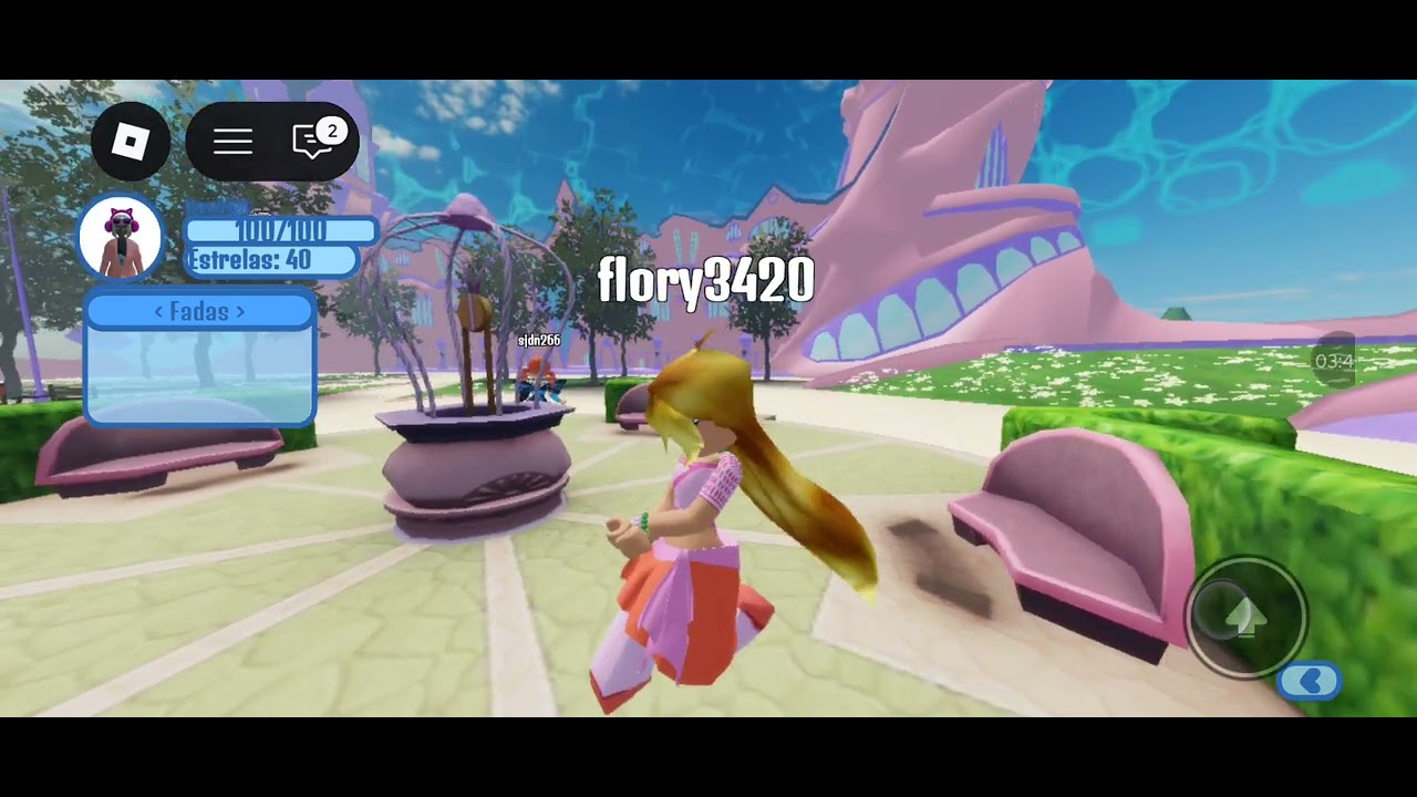 Winx Roblox FLOR 🌹 meninas vídeo