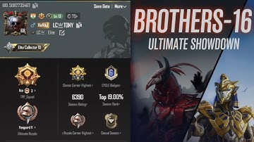 BROTHERS-16 || 2V4 #1  @officialscoutop @IconicIkkah @PUBG